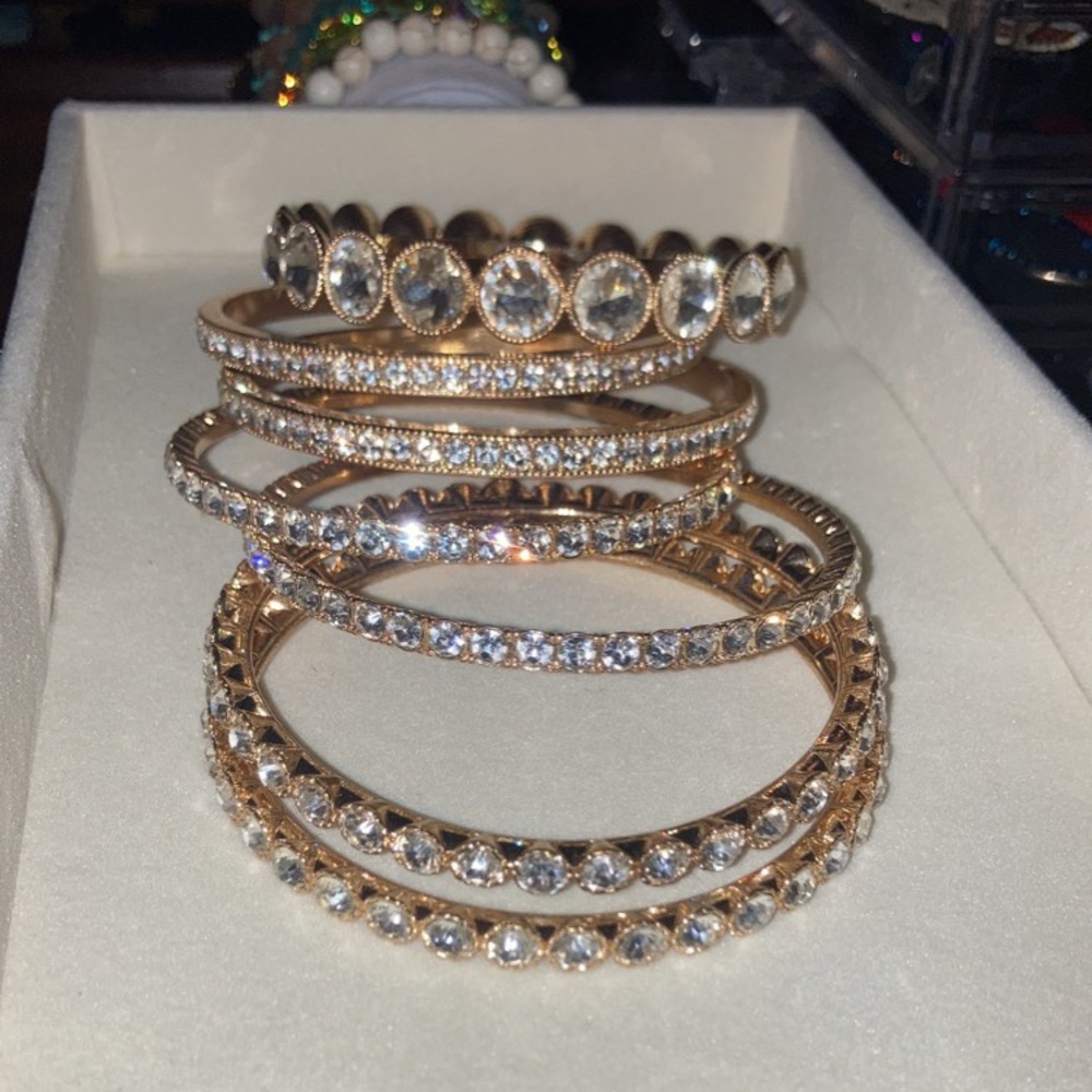 Rhinestone bangles